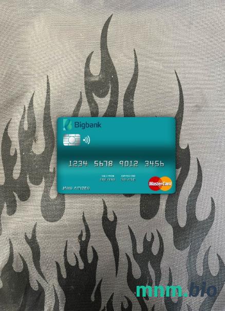 Estonia Bigbank wygląd zdjęcia mastercard skan PSD + zdjęcie